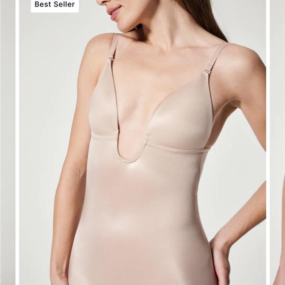 Suit Your Fancy Shaping Plunge Low-Back Mid-Thigh Bodysuit XL - Picture 3 of 3